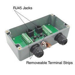 防风雨10/100 Base-T5类避雷器—RJ45/螺丝接线终端的图片