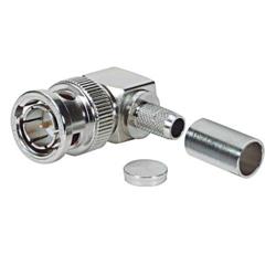 BNC压接式直角插头，75 Ohm，用于RG59系列线缆的图片