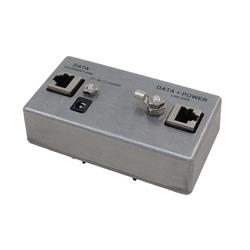 单端口超5类无源中跨/供电器，DIN轨道安装式，带高功率浪涌保护器的图片