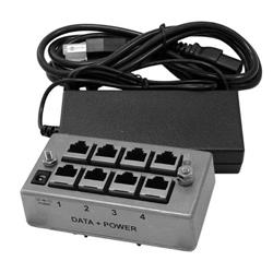 BTD-CAT6-P4中跨/供电器套件，带48V直流70W电源的图片