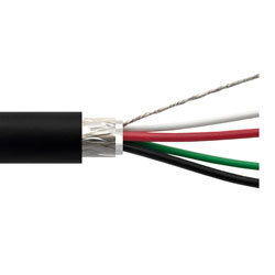 USB2.0散装线缆，28/24AWG，高柔性VW-1阻燃等级PU护套，黑，500英尺（152.4米）的图片