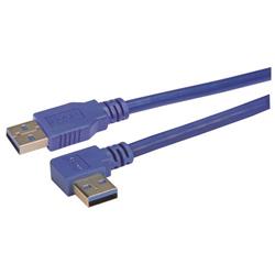 USB 3.0左出线线缆组件，A型公头/直角左出线A型公头，2米的图片