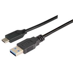 USB 3.0线缆，直通Type-C/直通A型，1米的图片