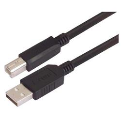 USB2.0 特优型线缆组件, A 型公头 / B 型公头, 1.0m, 黑色的图片