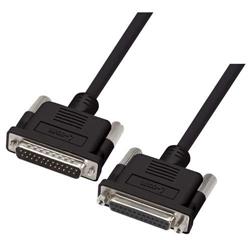 特优型黑色D-Sub模制线缆，DB25公头/母头，10.0ft/3.0m的图片