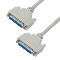 优良型模制D-Sub 线缆， DB25 公头 / DB25 母头，1米的图片