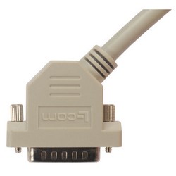 优良型模制D-Sub线缆，DB15公头/45度左出线公头，25英尺（7.6米）的图片