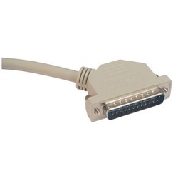 优良型模制D-Sub线缆，DB25公头/45度右出线公头，15英尺（4.6米）的图片