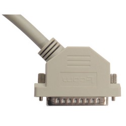 优良型模制D-Sub线缆，DB25公头/45度右出线公头，5英尺（1.5米）的图片