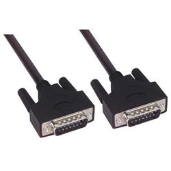 低烟无卤D-Sub线缆，DB15公头/DB15公头，1.0ft/0.3m的图片