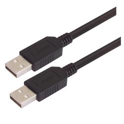 USB 2.0 线缆组件, 低烟无卤 , A 型公头 / A型公头, 5.0m, 黑色的图片