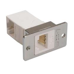 超6类直角型RJ45耦合器（8×8），优良型面板安装耦合器套件的图片