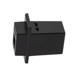 USB B型 - A型耦合器，黑色的图片