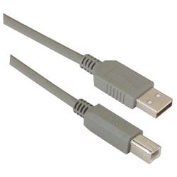 USB 2.0 优良型线缆组件, A 型公头 / B 型公头, 5.0m, 灰色的图片