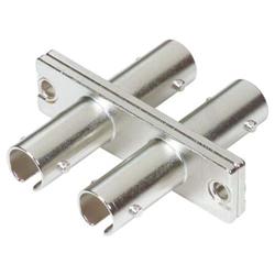 光纤耦合器，双ST/ST，青铜对齐套管的图片