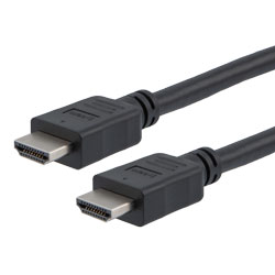 特优型超高速HDMI线缆，支持8K@60Hz与48Gbps，公头（插头）/公头（插头），PVC护套，黑，0.5米的图片