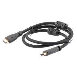 尼龙编织线缆组件，HDMI 2.0公头至公头，带铁氧体磁环，支持4K分辨率，1M的图片