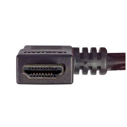 具有以太网功能的高速HDMI 线缆，公头/公头直角式向左出线，5.0m的图片