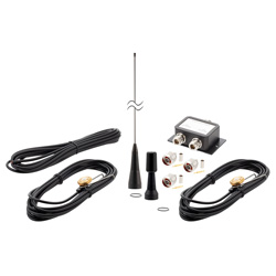 三频段双工天线套件，108~174/450~520/746~870MHz，NMO底座/N型连接器的图片