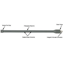 2.4 GHz 8 dBi全向天线 - N型母头连接器的图片