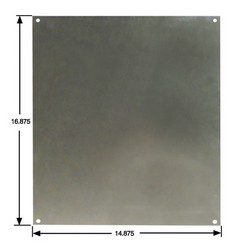 空白铝制安装板，用于NB181608系列接线盒的图片