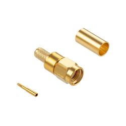 RP-SMA Plug Crimp for 200-Series Cable Gold的图片