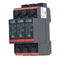 直流浪涌保护器, 600VDC, 3P, DIN导轨安装,UL1449 TYPE 2的图片
