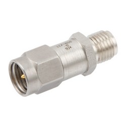 2W / 10dB 射频固定衰减器，SMA公头至SMA母头钝化不锈钢主体，最高工作频率为6 GHz的图片