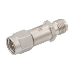 2W / 15dB 射频固定衰减器，SMA公头至SMA母头钝化不锈钢主体，最高工作频率为6 GHz的图片