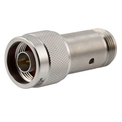 2W/8dB固定式衰减器，N型公头/N型母头，钝化不锈钢主体，高达18G的图片