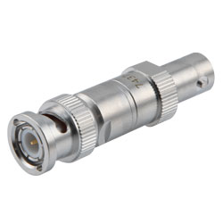 2W/4dB固定式衰减器，BNC公头/BNC母头，三金属电镀黄铜制，工作频率4GHz以内的图片