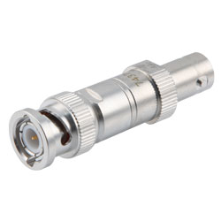 2W/6dB固定式衰减器，BNC公头/BNC母头，三金属电镀黄铜制，工作频率4GHz以内的图片