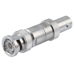 2W/7dB固定式衰减器，BNC公头/BNC母头，三金属电镀黄铜制，工作频率4GHz以内的图片