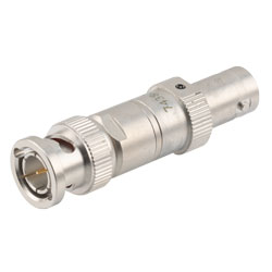 2W/7dB固定式衰减器，75欧姆BNC公头/75欧姆BNC母头，三金属电镀黄铜制，工作频率4GHz以内的图片