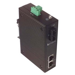 Industrial Ethernet Media Converter 2 10/100TX -1 SC Single mode 20km的图片