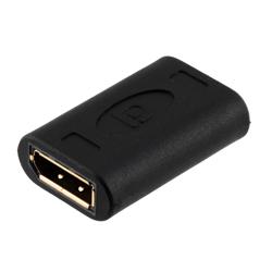 DisplayPort母头至母头转接头，黑色的图片