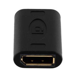DisplayPort母头至母头转接头，黑色的图片