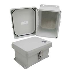 NEMA 4X防风雨外壳，8.0in/20.3cm x 6.0in/15.2cm x 4.0in/10.1cm，带备用铝制安装板，UL®认证的图片