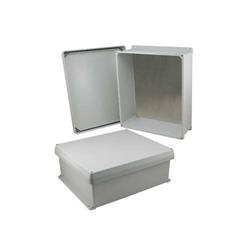 16×14×6英寸（40.6×35.6×15.2厘米）UL®认证NEMA-4X级防风雨接线盒，带铝制安装板和角部固定螺丝的图片