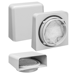 聚碳酸酯带过滤器通风窗护罩套件，灰，2件的图片