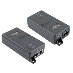 PoE ++中跨注入器，1端口以太网供电，10 Gbps，CAT 6a或7、802.3at +认证，56伏特，56瓦电源的图片