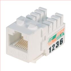 经济型6类插座，RJ45/110，90°，25件/袋的图片