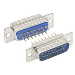 个人电脑终端D-Sub连接器，DB15公头的图片