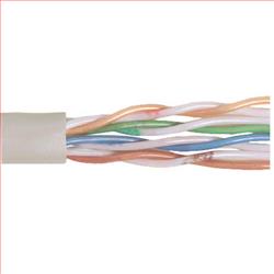 超5类UTP线缆，干线级护套，4对24AWG实心导线，乳白，1000英尺（305米）的图片