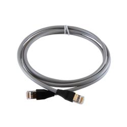 超6类屏蔽跳线，RJ45/RJ45，CMR阻燃，灰，1米的图片