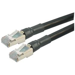 Cat6 Shielded Outdoor Patch Cable, RJ45/RJ45, Black, 225.0 ft的图片
