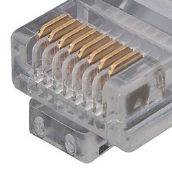 超6类M12 8针X编码SF/UTP工业级拖链线缆，M12公头/RJ45，2米的图片