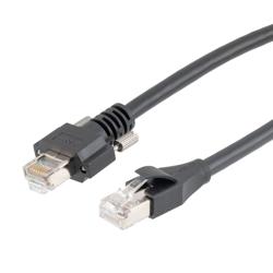 6类GigE F/UTP以太网线缆，GigE/RJ45，PVC护套，黑，0.5米的图片