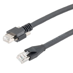 超六类双屏蔽高柔性拖链级以太网线缆， GigE / RJ45， 1.5M的图片