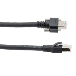 超六类双屏蔽高柔性拖链级以太网线缆， GigE / RJ45， 2.5M的图片